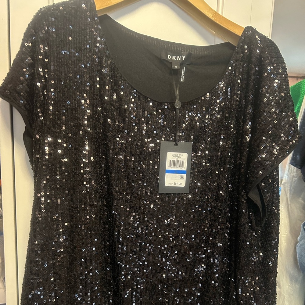 DKNY sparkle top
